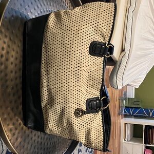 Stylish Black and Cream Women's Tote Bag